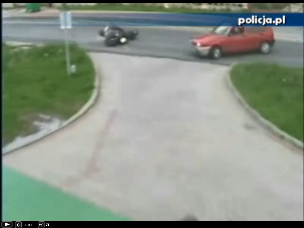 Zajechał drogę motocykliście